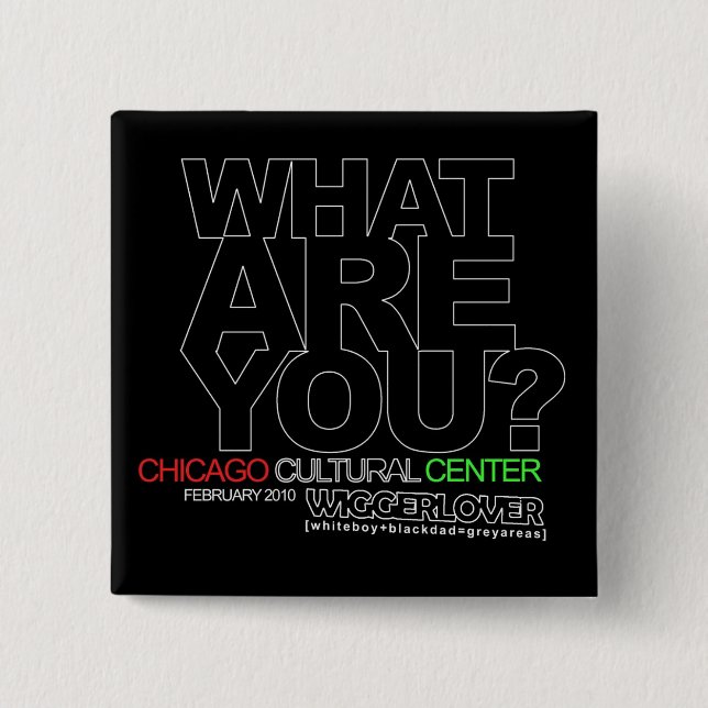 BÓTON QUADRADO 5.08CM CRISE DE IDENTIDADE #3 (Frente)