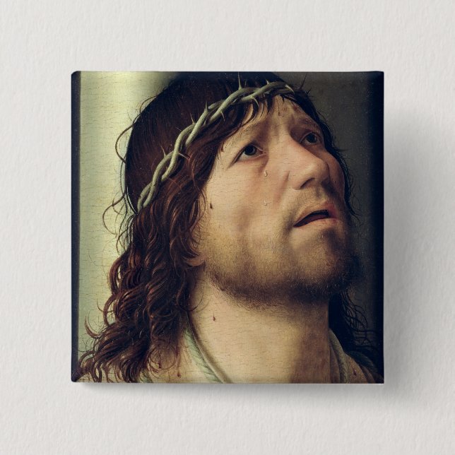 Bóton Quadrado 5.08cm Cristo na coluna, c.1475 (Frente)