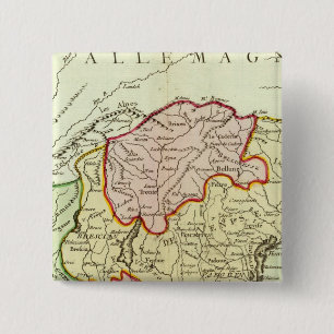 Bóton Quadrado 5.08cm Croácia, Eslovênia, Itália