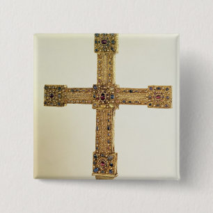 Bóton Quadrado 5.08cm Cruz imperial do império romano santamente