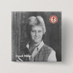 Bóton Quadrado 5.08cm Cyndi Miller
