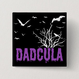 Bóton Quadrado 5.08cm Dadcula Purple Drivers Fonts Flying Bats