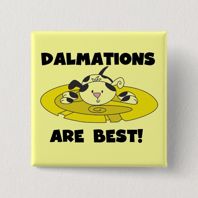 Bóton Quadrado 5.08cm Dalmations é os melhores t-shirt e presentes (Frente)