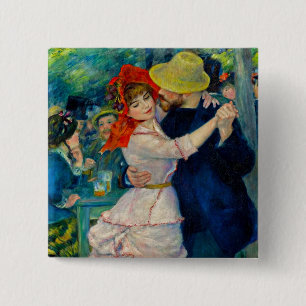 Bóton Quadrado 5.08cm Dança em Boudonal Pierre Renoir