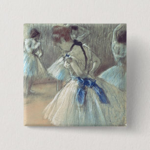 Bóton Quadrado 5.08cm Dançarino de Edgar Degas  