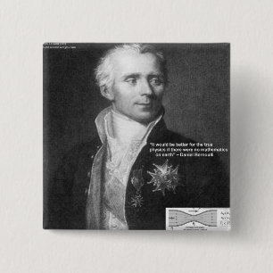 Bóton Quadrado 5.08cm Daniel Bernoulli Verdadeiro Física Cita presentes 