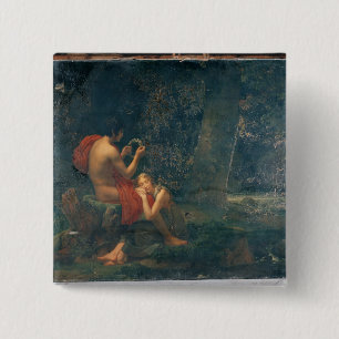 Bóton Quadrado 5.08cm Daphnis e Chloe, 1824-25