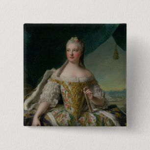 Bóton Quadrado 5.08cm Dauphine Marie-Josephe de Saxe 1751