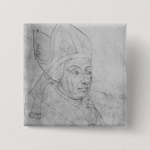 Bóton Quadrado 5.08cm David, bishop de Utrecht