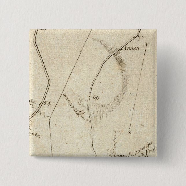Bóton Quadrado 5.08cm De Nova York a Poughkeepsie 12 (Frente)