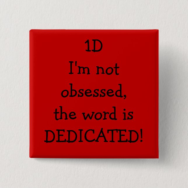 Bóton Quadrado 5.08cm dedicado (Frente)