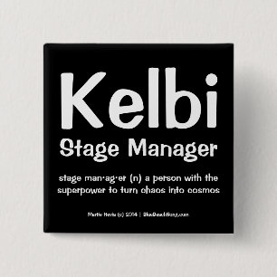 Bóton Quadrado 5.08cm Defina-se & seu botão do trabalho