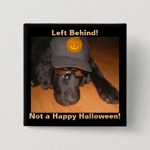 Bóton Quadrado 5.08cm Deixado Para Trás Deste Halloween