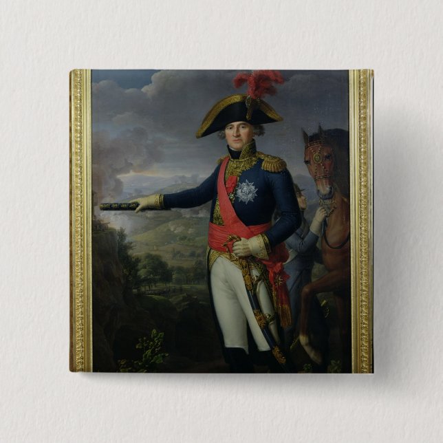 Bóton Quadrado 5.08cm d'Empire de Jean Mathieu Philibert Serurier Comte (Frente)