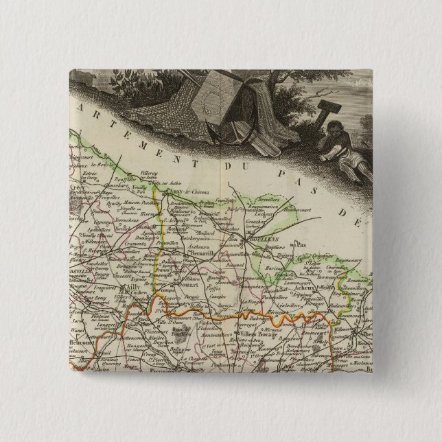 Bóton Quadrado 5.08cm Depto. Da Soma (Frente)