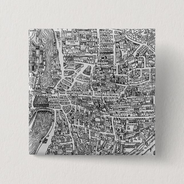 Bóton Quadrado 5.08cm DES Ecoles de Quartier (Frente)