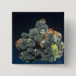 Bóton Quadrado 5.08cm Descloizite na calcite