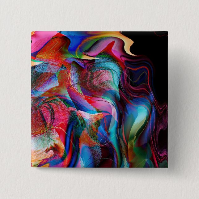 Bóton Quadrado 5.08cm Desejo de Paixão de Amor (Frente)