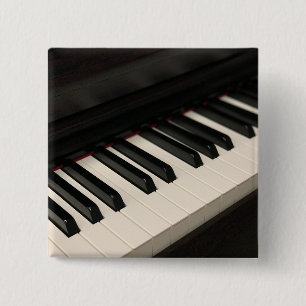 Bóton Quadrado 5.08cm Design de Piano legal