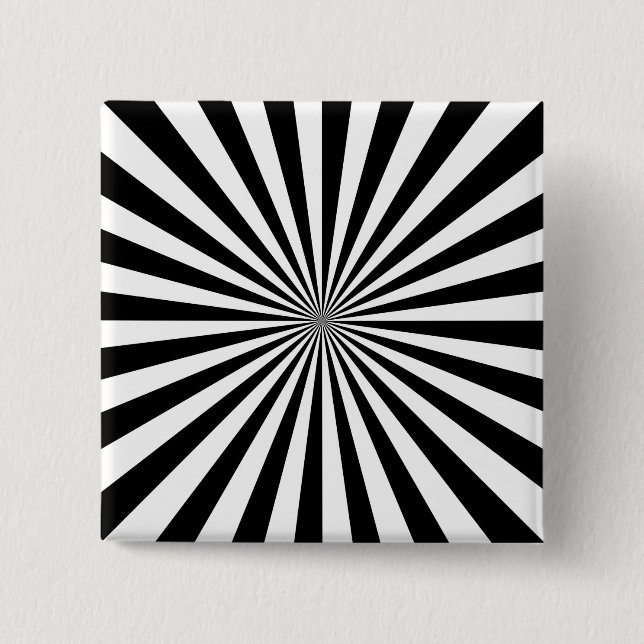 Bóton Quadrado 5.08cm Design de roda de rotação de ruptura do Sol óptico (Frente)