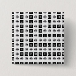 Bóton Quadrado 5.08cm Design do padrão do logotipo Geométrico 2