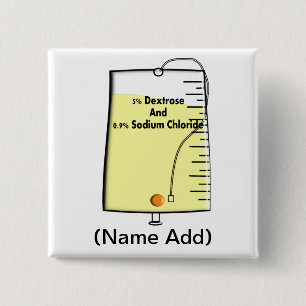 Bóton Quadrado 5.08cm Design do saco da enfermeira diplomada IV