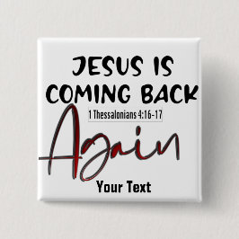 Bóton Quadrado 5.08cm Design seu próprio botão de reviravolta