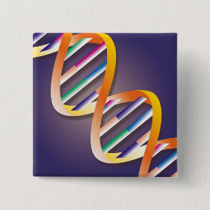 Bóton Quadrado 5.08cm Destaque de DNA