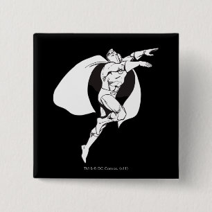 Bóton Quadrado 5.08cm Destaque do Dr. Fate Soaring