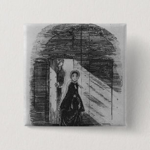 Bóton Quadrado 5.08cm Detalhe de Amy Dorrit