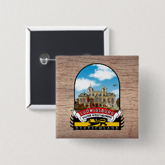 Bóton Quadrado 5.08cm Deutschland Ludwigsburg Vintage souvenir