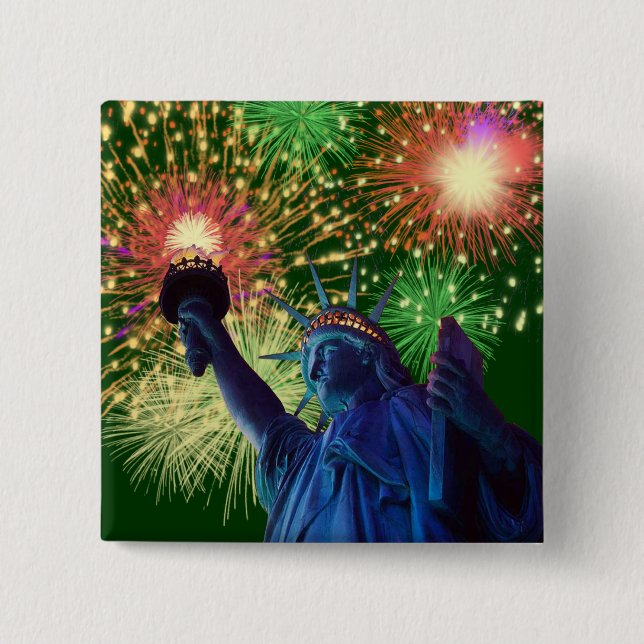 Bóton Quadrado 5.08cm Dia da Independência! (Frente)