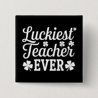 Bóton Quadrado 5.08cm Dia de São Patrício de Ensino Mais Feliz