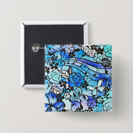 Bóton Quadrado 5.08cm Dias Felizes Estão Aqui Novamente