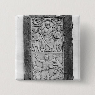 Bóton Quadrado 5.08cm Diptych consular de Aetius, painel da mão esquerd