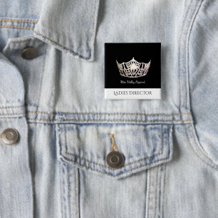 Bóton Quadrado 5.08cm Diretor Costume Botão Pin das senhoras da