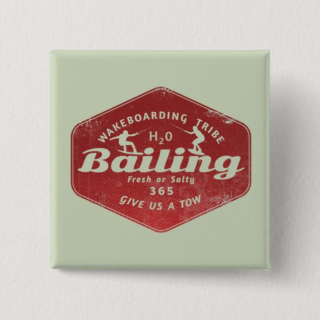 Bóton Quadrado 5.08cm Dispensa de embarque (Frente)