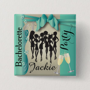 Bóton Quadrado 5.08cm Diva Party Girl