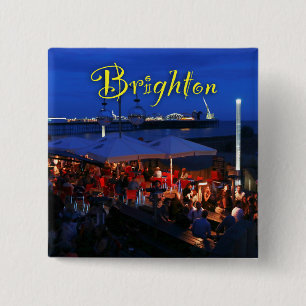 Bóton Quadrado 5.08cm Divertido em Brighton!