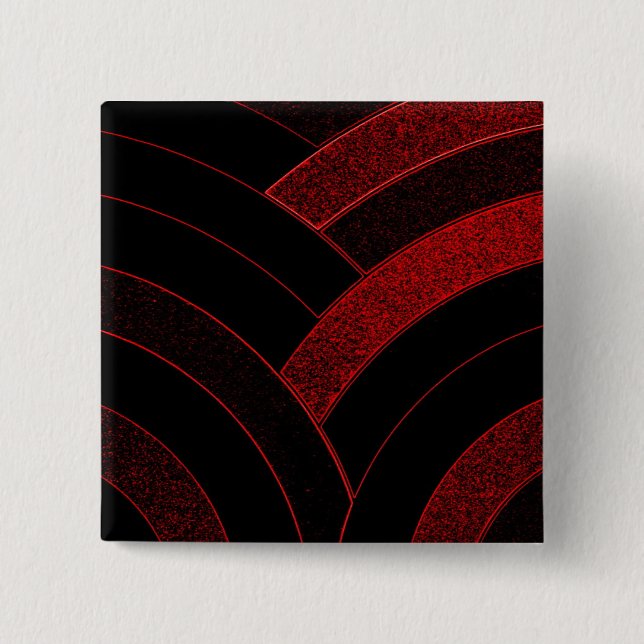 Bóton Quadrado 5.08cm divisa moderna na moda (Frente)