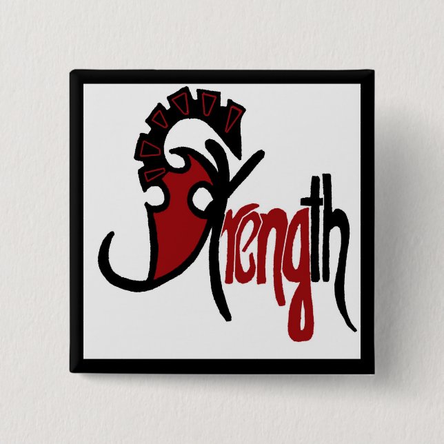 Bóton Quadrado 5.08cm Dizer da força (Frente)