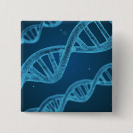 Bóton Quadrado 5.08cm DNA Double Helix
