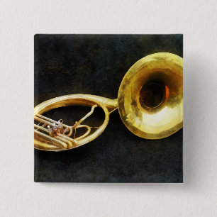 Bóton Quadrado 5.08cm Do Sousaphone vida ainda