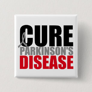 Bóton Quadrado 5.08cm Doença de Parkinsons da CURA