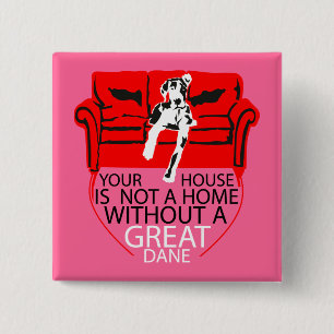 Bóton Quadrado 5.08cm Dogge Kühlschrankmagnet