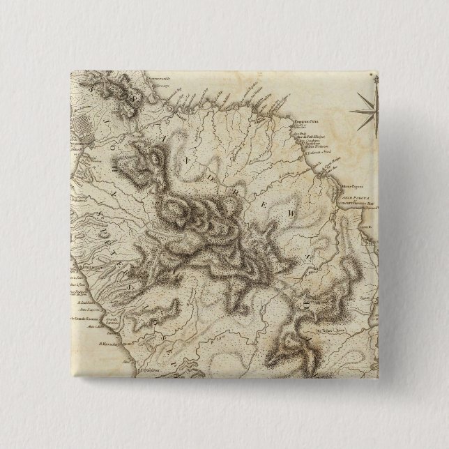 Bóton Quadrado 5.08cm Domínica (Frente)