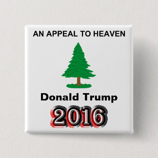 Bóton Quadrado 5.08cm Donald Trump 2016 - Um Apelo Ao Céu
