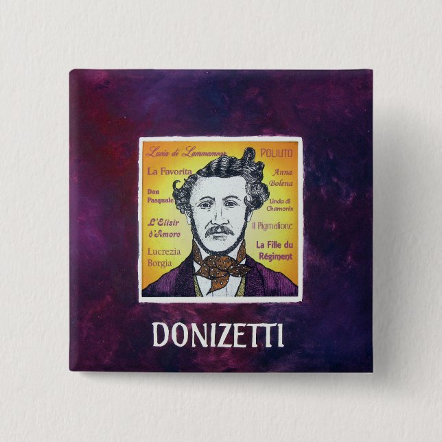 Bóton Quadrado 5.08cm Donizetti (Frente)