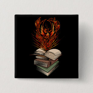 Bóton Quadrado 5.08cm Dos Livros