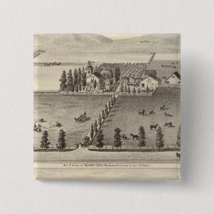 Bóton Quadrado 5.08cm Dowling, Residências de Marston